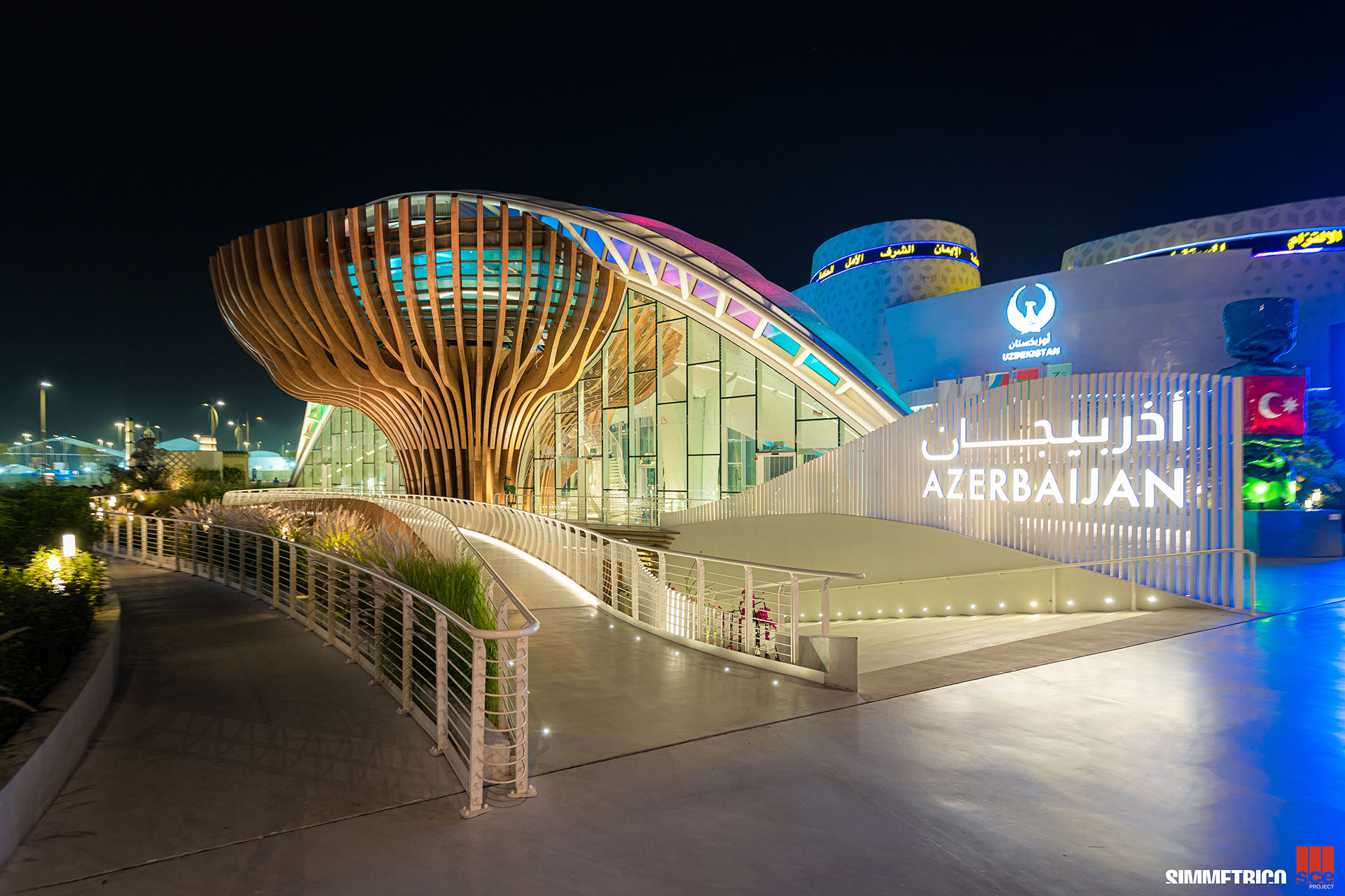 SCE Project Dubai Azerbaijan Pavilion Padiglione Expo2020 Simmetrico